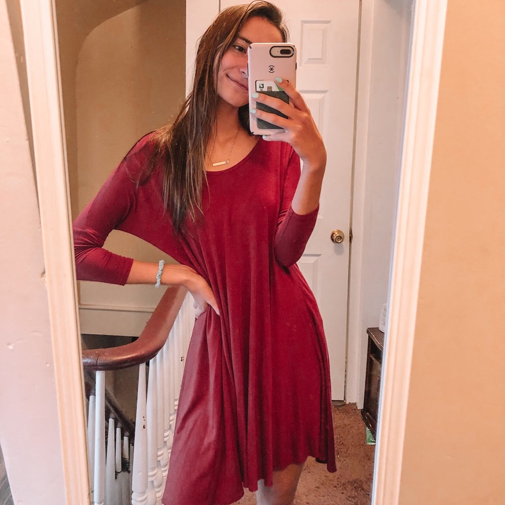 Maroon Dress
